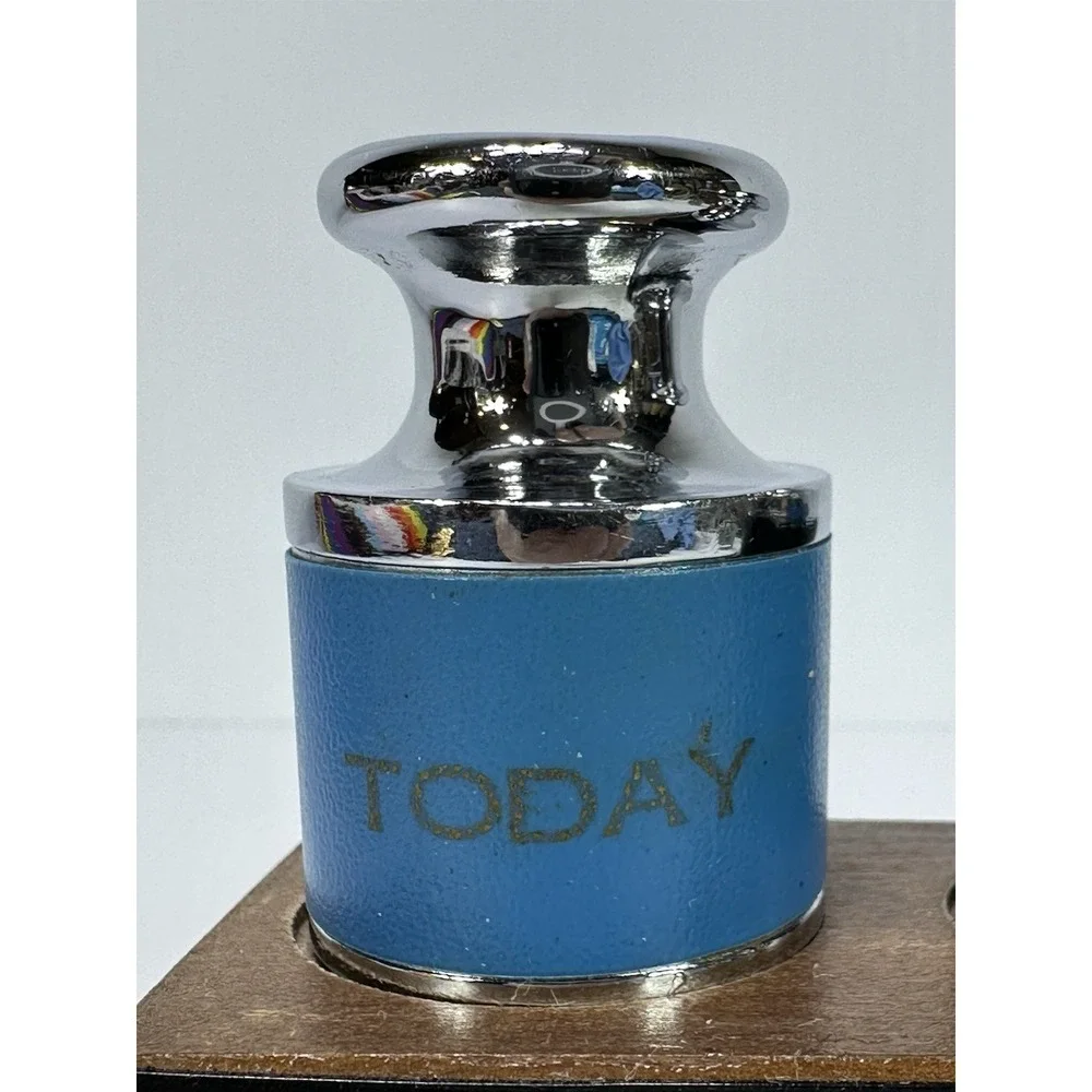 VTG For Weighty Matters Desk Paperweight Set Urgent Today Tomorrow Original Box